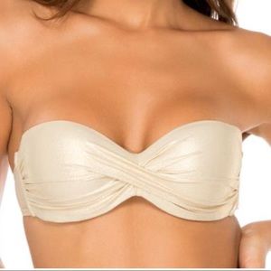 Luli fama strapless push up bikini top